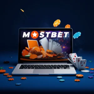 Online casino Mostbet on a laptop